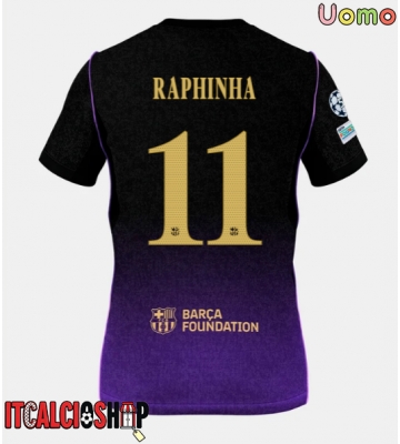 Barcelona Raphinha Belloli #11 Seconda Maglia 2026-27 Manica Corta